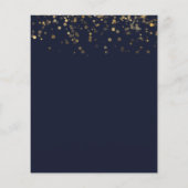 Gold 70th Birthday Party Budget Invitation (Achterkant)