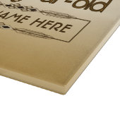 Gold 70th Birthday World's Best Custom Photo Lijst Snijplank (Hoek)