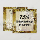 Gold 75th of enige andere uitnodiging tot het indi (Voorkant / Achterkant)