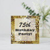 Gold 75th of enige andere uitnodiging tot het indi (Staand voorkant)