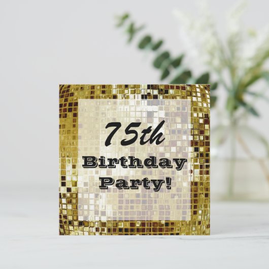 Gold 75th of enige andere uitnodiging tot het indi (Staand voorkant)