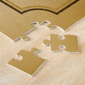 Gold 80th Birthday Celebration World Best Fabulous Legpuzzel (Zijkant)