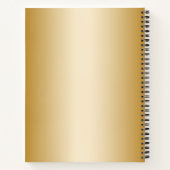 Gold 80th Birthday Celebration World Best Fabulous Notitieboek (Achterkant)