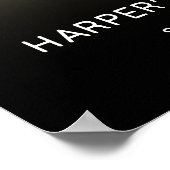 Gold 80th Birthday Party Welcome Sign Poster (Hoek)