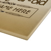 Gold 80th Birthday World's Best Custom Photo Lijst Snijplank (Hoek)