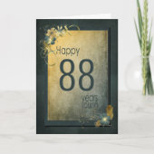  Gold 88ste Verjaardag Kaart (Voorkant)