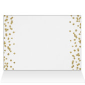 Gold 90th Birthday Hartelijk dank Glitter (Binnen Horizontaal (Boven))