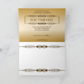 Gold 90th Birthday World's Best Custom Photo Lijst Kaart (Binnen)