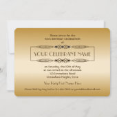 Gold 90th Birthday World's Best Custom Photo Lijst Kaart (Achterkant)