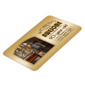 Gold 90th Birthday World's Best Custom Photo Lijst Magneet (Linkerzijde)