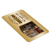 Gold 90th Birthday World's Best Custom Photo Lijst Magneet (Rechterzijde)