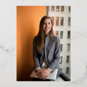 Gold A Lijst Real Estate Business Folie Feestdagenkaart (Achterkant)