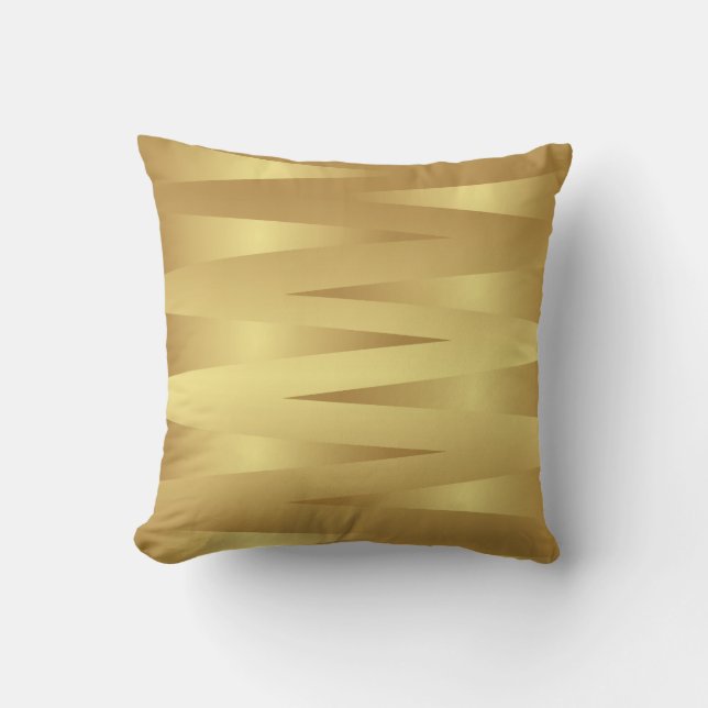 Gold Abstract Home Decor Pillow Kussen (Voorkant)