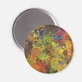 Gold Abstract Magneet (Voorkant / Achterkant)