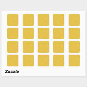 Gold Abstract patroon Vierkante Sticker (Vel)
