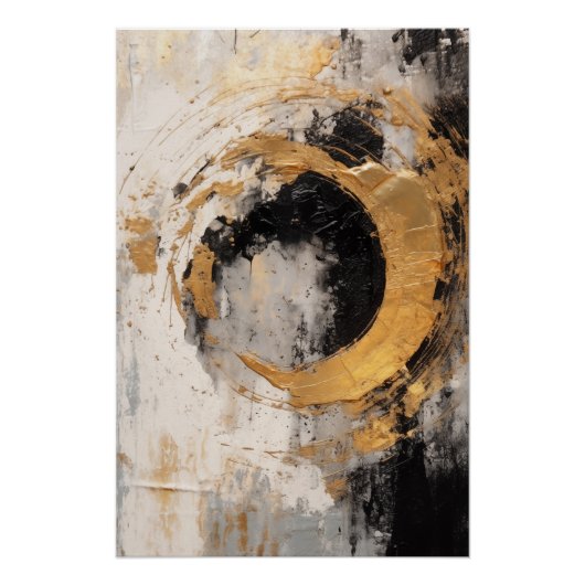 Gold Abstract Perfect Poster (Voorkant)