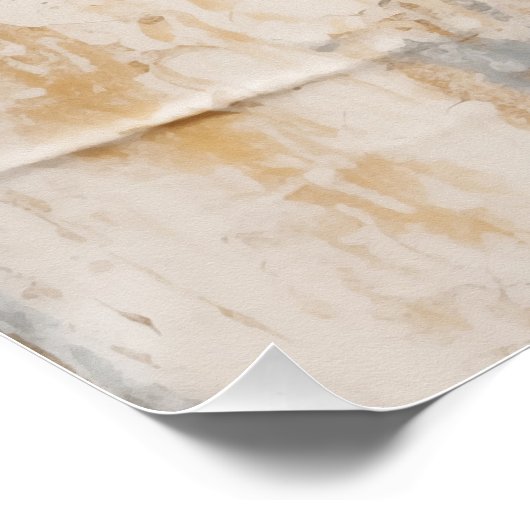 Gold Abstract Perfect Poster (Hoek)