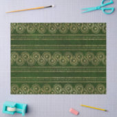 Gold Abstract waterdruppels op groene ontkoppeling Tissuepapier (Craft)