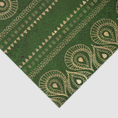 Gold Abstract waterdruppels op groene ontkoppeling Tissuepapier (Detail)