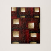 Gold Abstracte bruine kleur Legpuzzel (Verticaal)