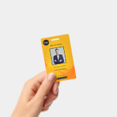 Gold Abstracte foto-id Badge (Handheld)