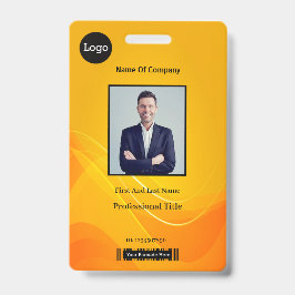 Gold Abstracte foto-id Badge