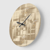 Gold Abstracte wandklok (Hoek)