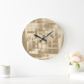 Gold Abstracte wandklok (Huis)