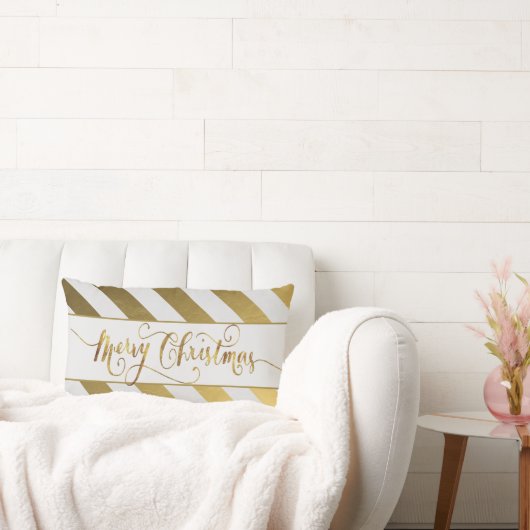 Gold Accent, vrolijk kerstfeest Kussen (Bank)