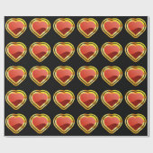 Gold Ace of Hearts Cadeaupapier (Vlak)