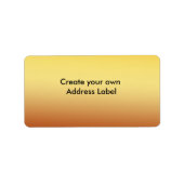 Gold Address Label (Voorkant)