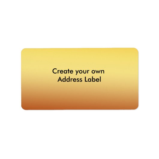 Gold Address Label (Voorkant)