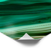 Gold Adern: Digitale Hommage an grüne Mineralien Perfect Poster (Hoek)