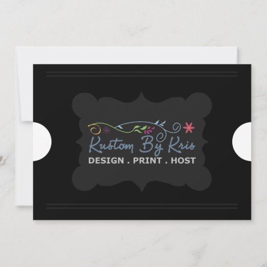 Gold Admission Ticket 5x7 Uitnodigingen (Achterkant)