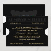 Gold Admission Ticket 5x7 Uitnodigingen (Voorkant / Achterkant)