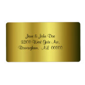 Gold Adres Verzendlabels Etiket (Voorkant)