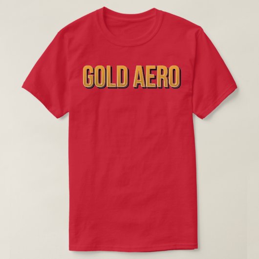 Gold Aerobics T-shirt (Design voorkant)