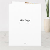 Gold African American Couple Jubileum Card Kaart (Achterkant)