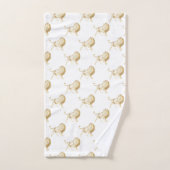 GOLD AFRICAN LION WHITROOM BATHROOM TOWEL SET BAD HANDDOEK (Handdoek)