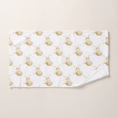GOLD AFRICAN LION WHITROOM BATHROOM TOWEL SET BAD HANDDOEK (Handdoek)