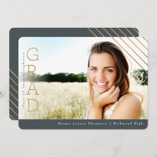 GOLD AFSTUDEERDER KAART (Voorkant / Achterkant)