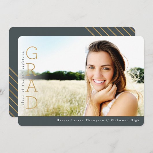 GOLD AFSTUDEERDER KAART (Voorkant / Achterkant)