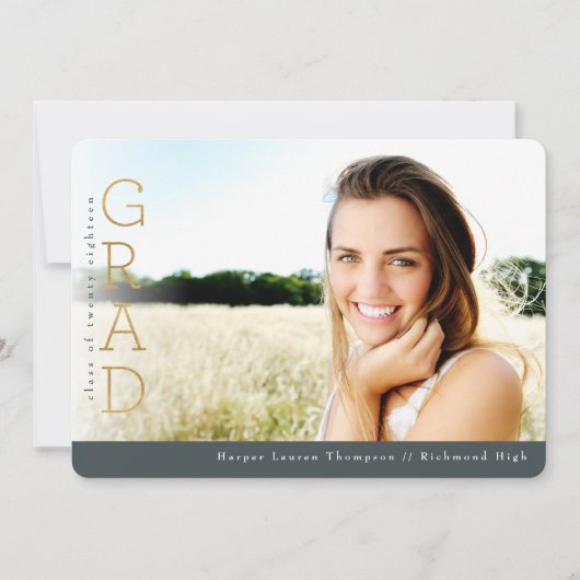 GOLD AFSTUDEERDER KAART (Voorkant)