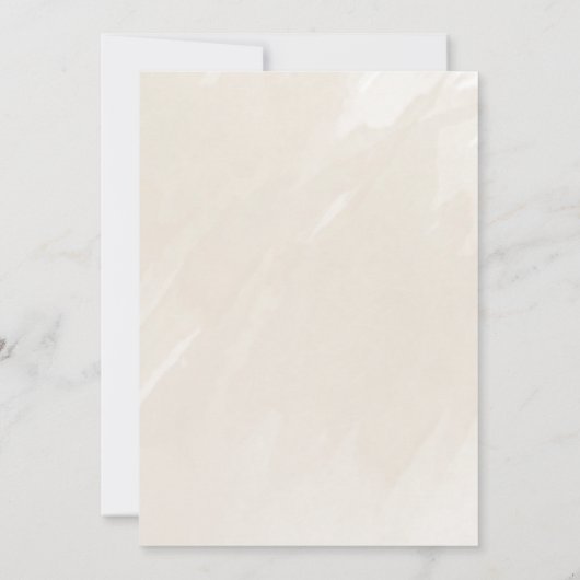 Gold Afstuderen | Aankondiging Waterverf beige (Achterkant)