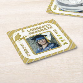 Gold Afstuderen Afstuderen Onderzetters van de Sch