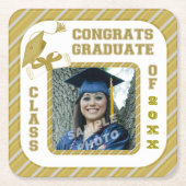 Gold Afstuderen Afstuderen Onderzetters van de Sch (Voorkant)