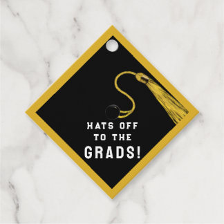 Gold Afstuderen-congraties Bedankjes Labels