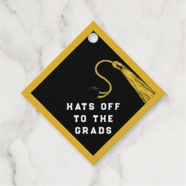 Gold Afstuderen-congraties Bedankjes Labels