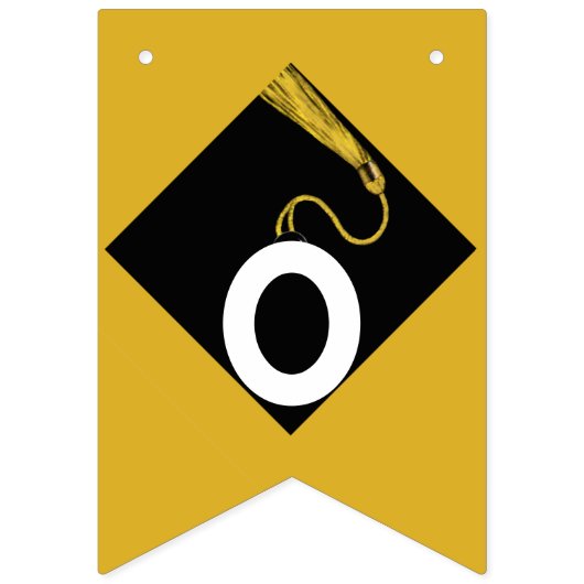 Gold Afstuderen-congraties Vlaggetjes (Tweede vlag)