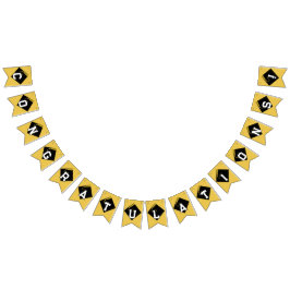 Gold Afstuderen-congraties Vlaggetjes